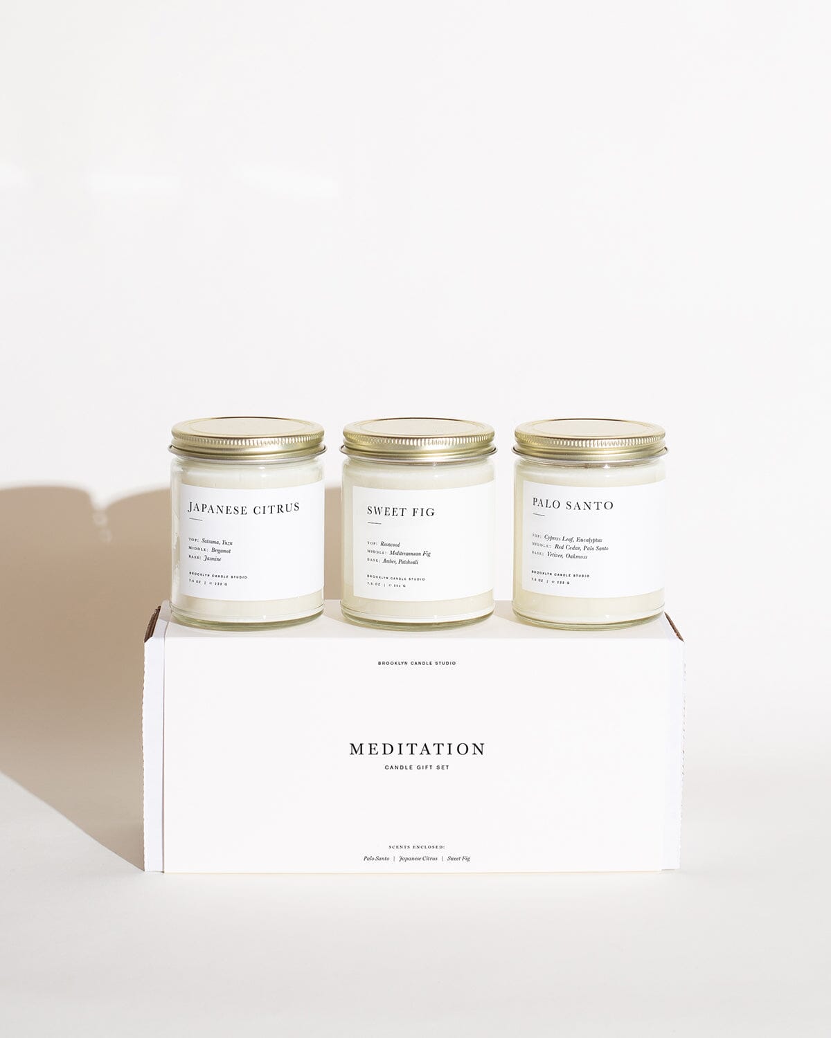 Meditation Candle Gift Set Minimalist Brooklyn Candle Studio 