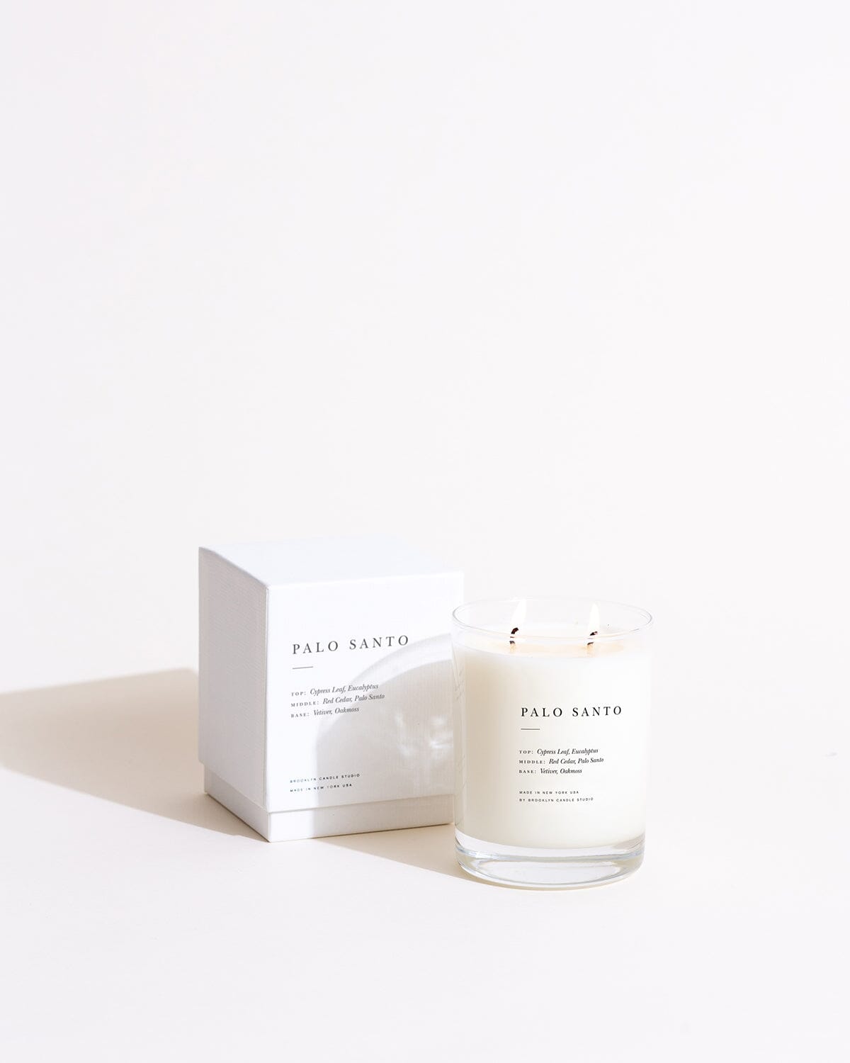 Palo Santo Classic 2-Wick Candle Escapist Collection Brooklyn Candle Studio 