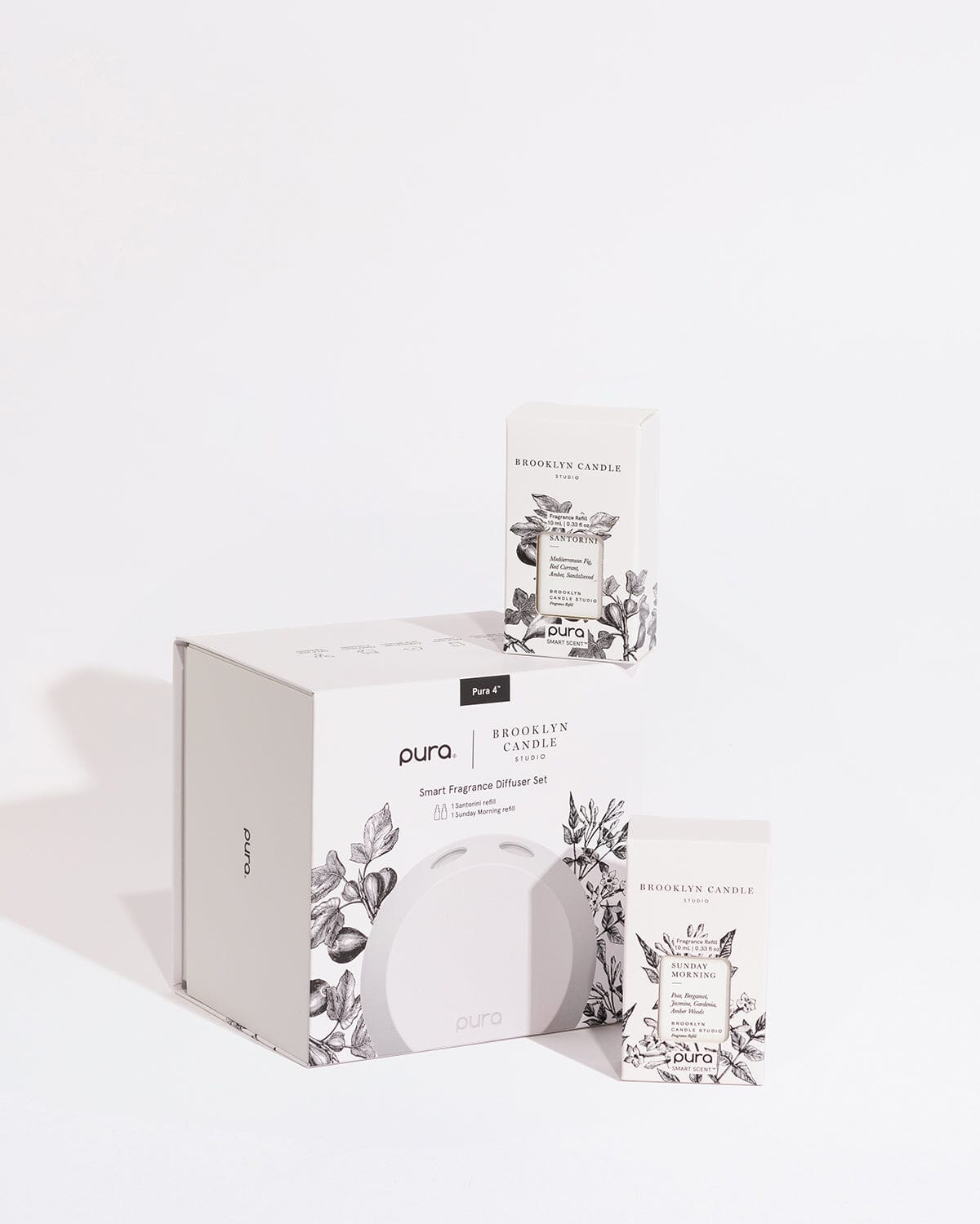 Pura Smart Fragrance Diffuser Kit - Santorini + Sunday Morning Pura Brooklyn Candle Studio 