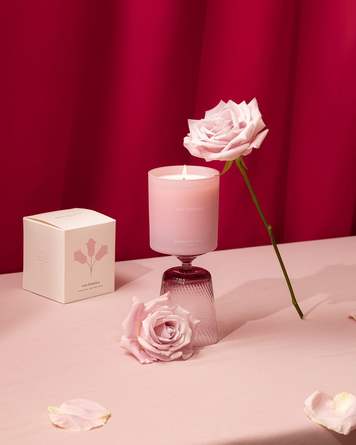 Rose Botanica Valentine's Day Candle Limited Edition Brooklyn Candle Studio 
