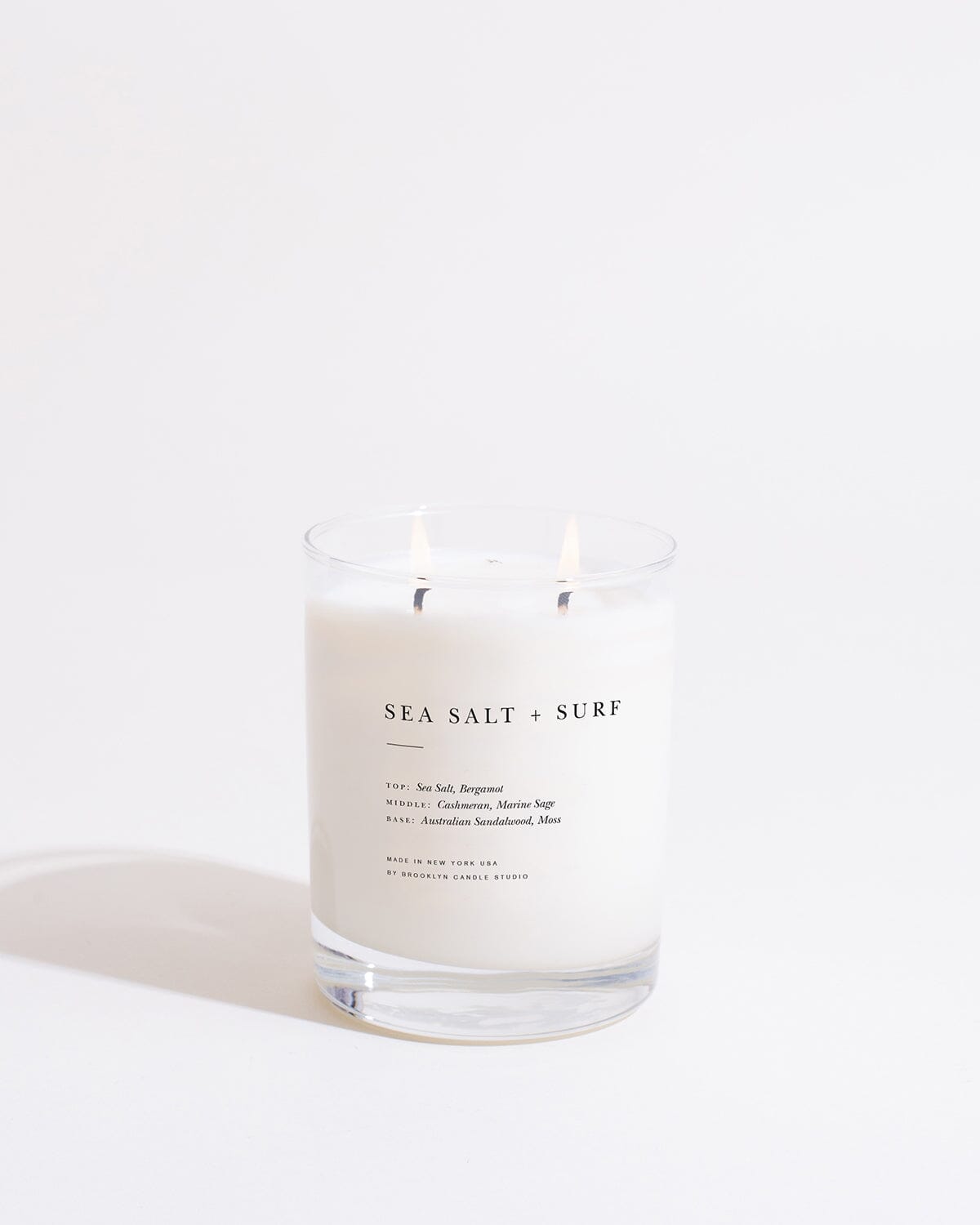 Sea Salt + Surf Classic 2-Wick Candle Escapist Collection Brooklyn Candle Studio 