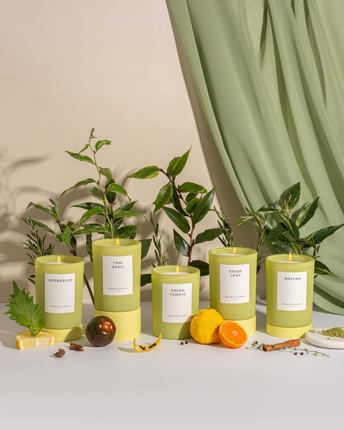 Shiso Leaf Limited Edition Candle Herbarium Collection Brooklyn Candle Studio 