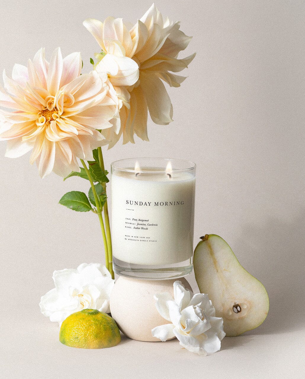Sunday Morning Classic 2-Wick Candle Escapist Collection Brooklyn Candle Studio 