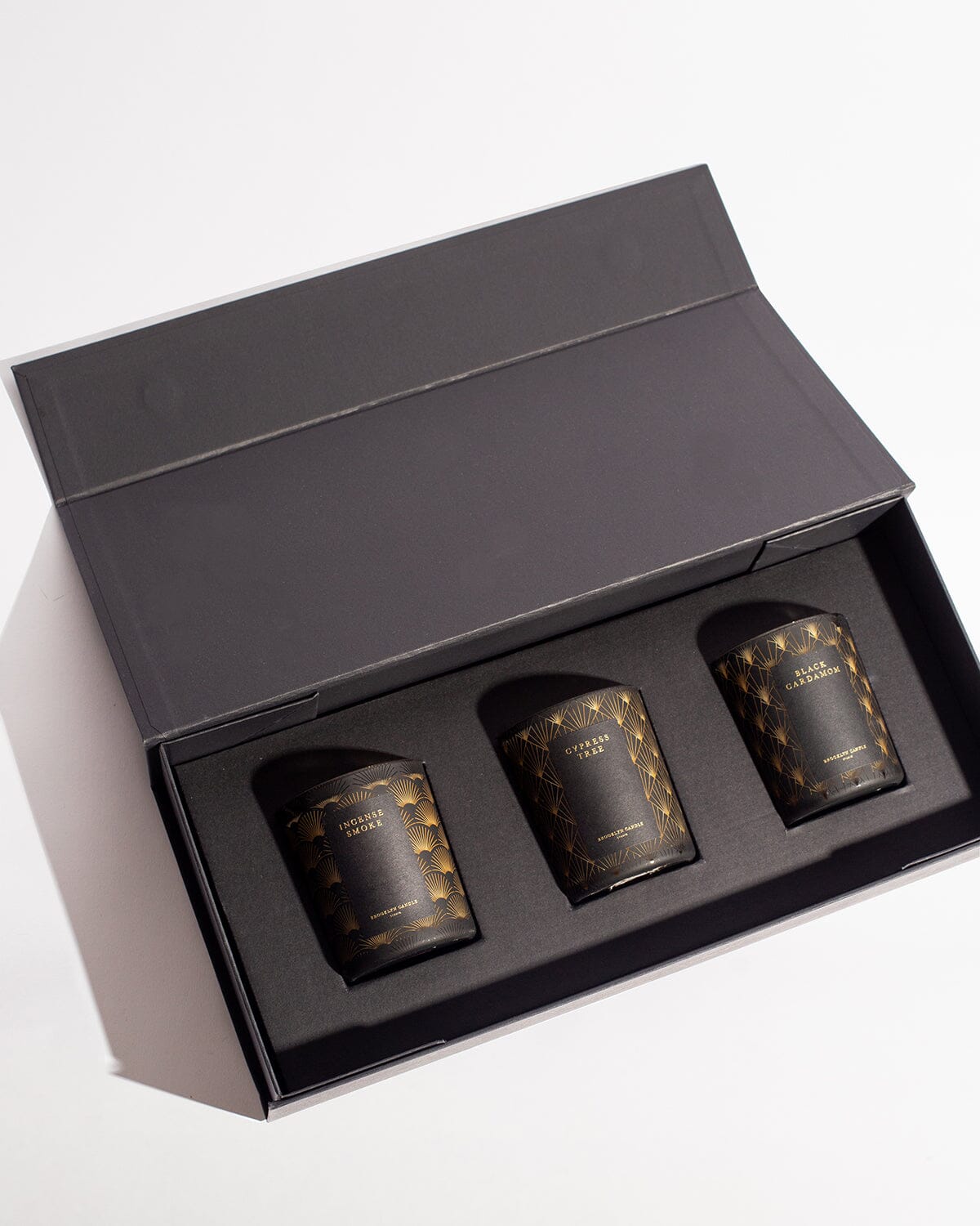 Black Tie Holiday Candle Trio Gift Set Limited Edition Brooklyn Candle Studio 