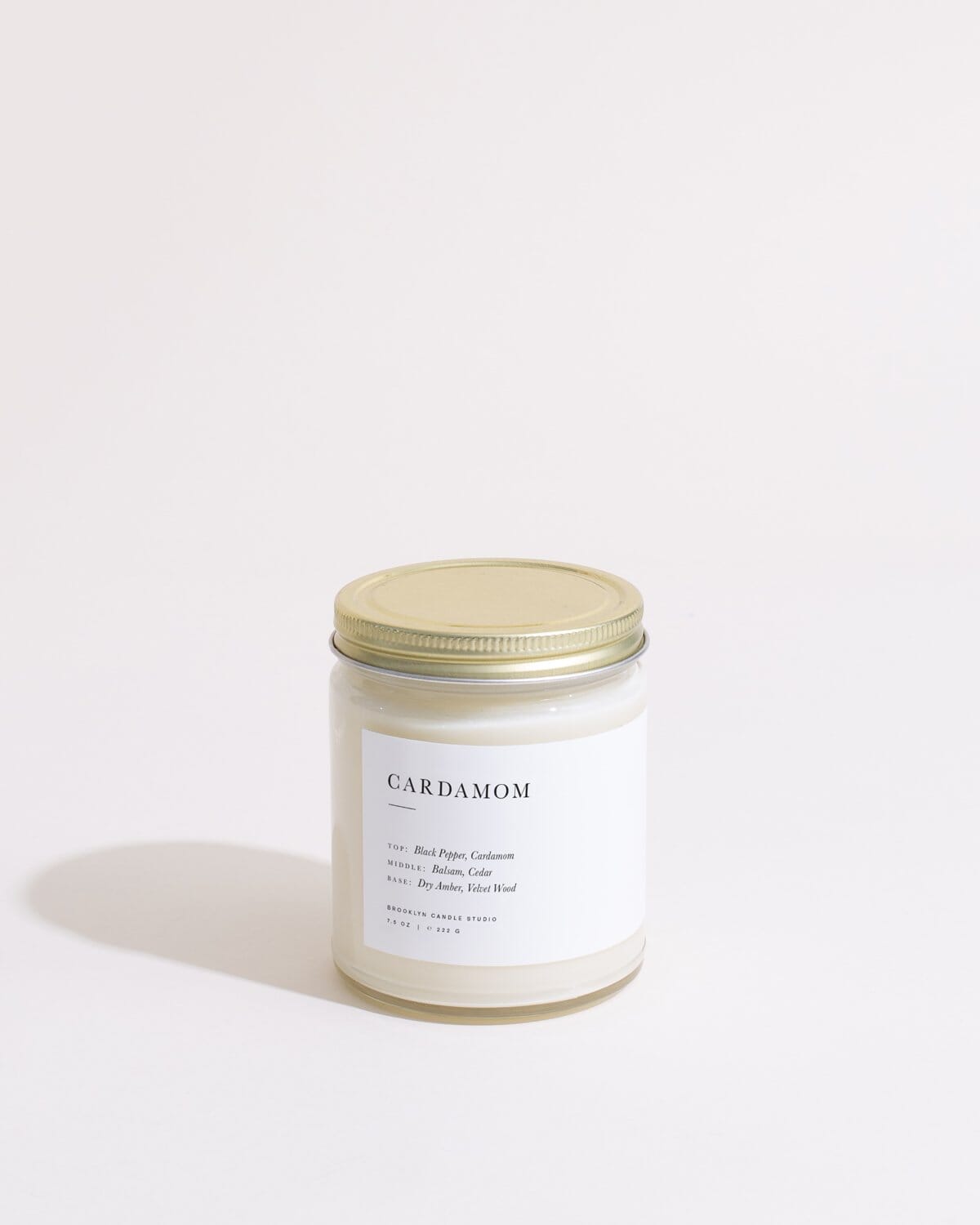 Cardamom Minimalist Candle Minimalist Brooklyn Candle Studio 