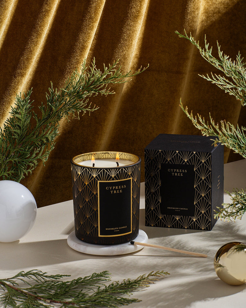 Cypress Tree Holiday Candle Limited Edition Brooklyn Candle Studio 