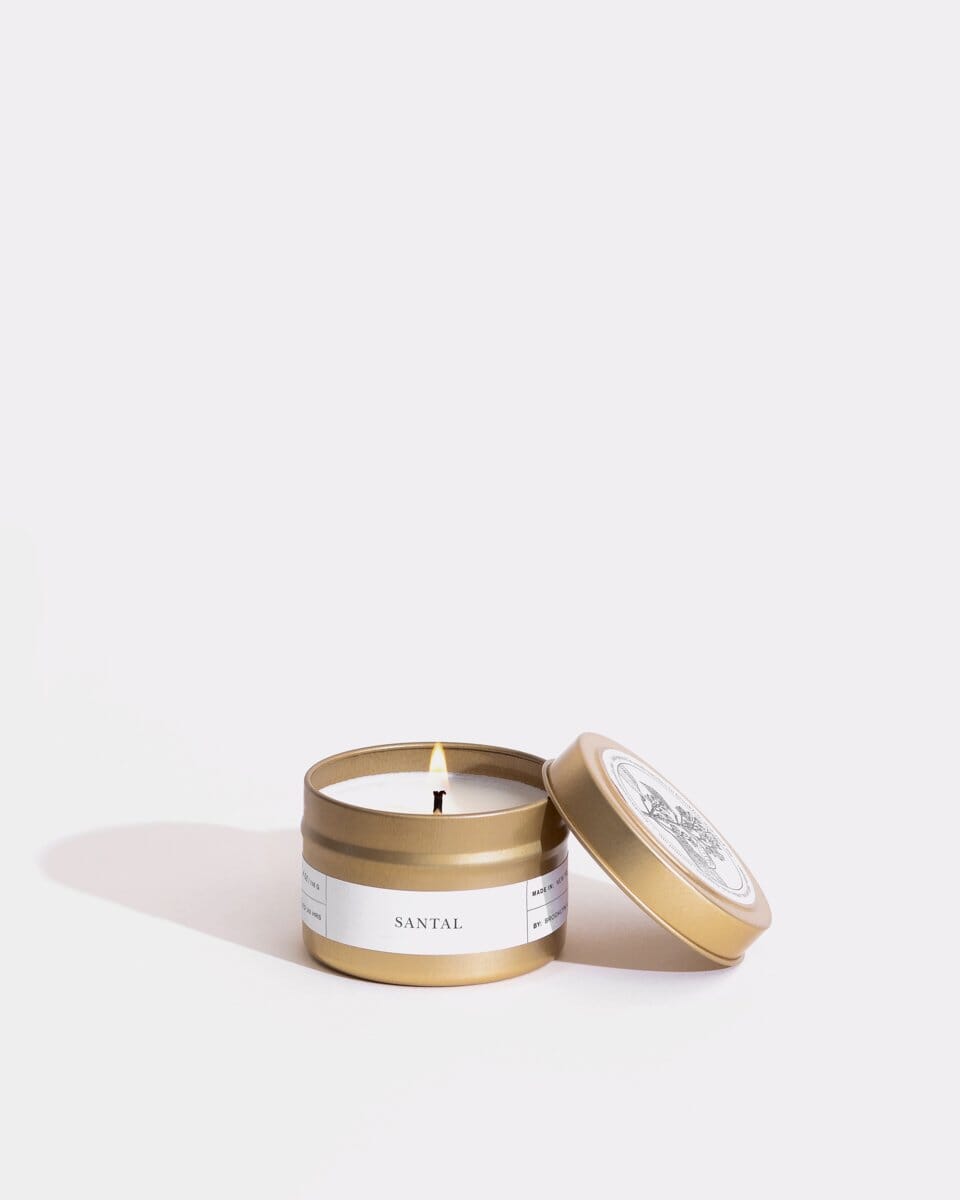 Santal Gold Travel Candle – Brooklyn Candle Studio