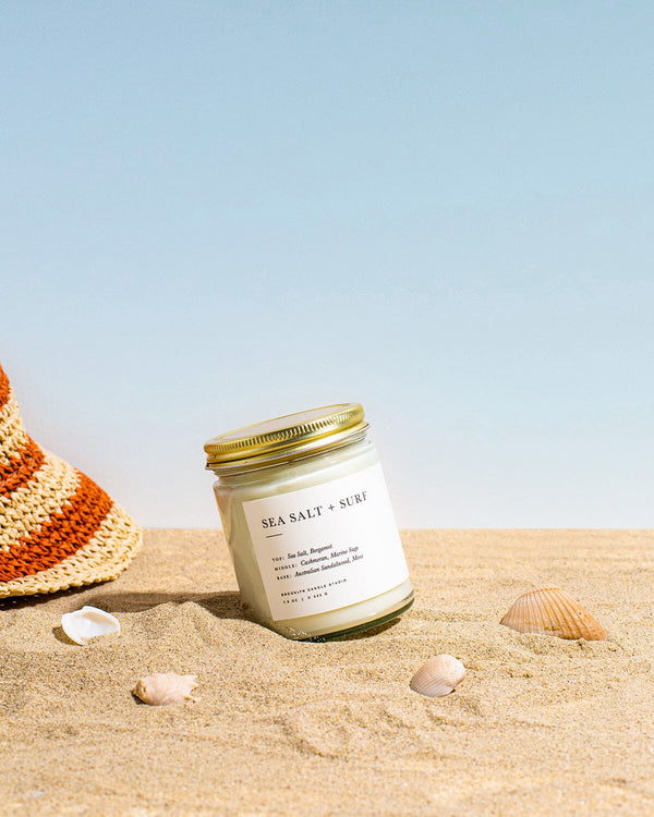 Sea Salt + Surf Minimalist Candle Minimalist Brooklyn Candle Studio 